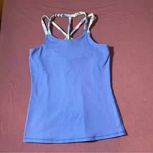 Ivivva (Lululemon kids) 2 in 1 Tank Top & Sports Bra in Dark Blue - Size 12